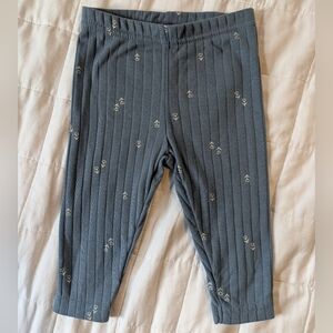 Carter's Light Blue Floral Patterned Kids Leggings